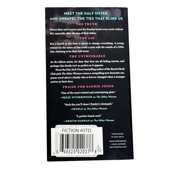 The Half Sister by Sandie Jones Domestic Thriller Suspense Mystery Novel - Picture 2 of 5